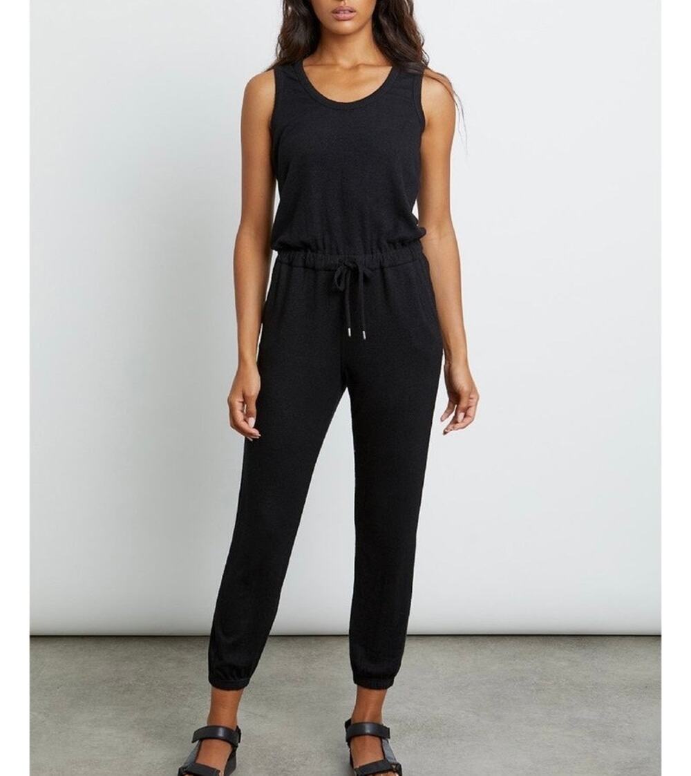RAILS Becky Lounge Sleeveless Romper Jumpsuit Black Large L